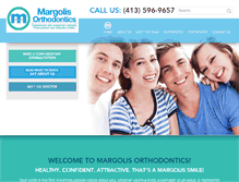 Tablet Screenshot of margolisorthodontics.com